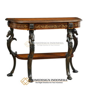 Meja Konsul Mewah Terbaru Natural Jati Classic Luxury Crafted HD-773