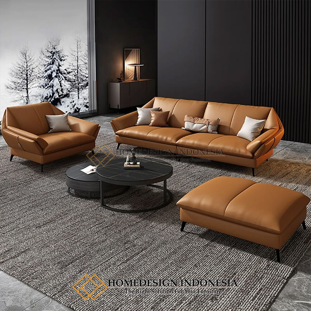 Set Sofa Minimalis Modern Verrel Luxury Leather HD-749