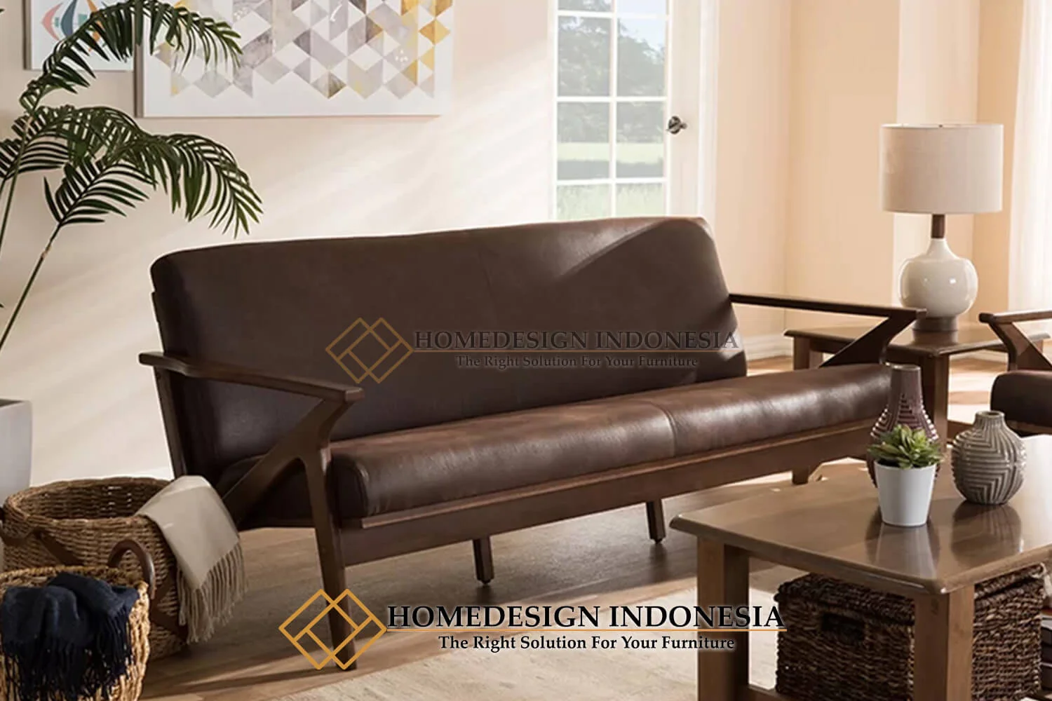 Sofa Tamu Minimalis Retro Vintage New Furniture Jati HD-724