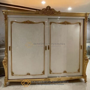 Lemari Baju Mewah Klasik Ukiran Jepara Elegant Carving HD-915