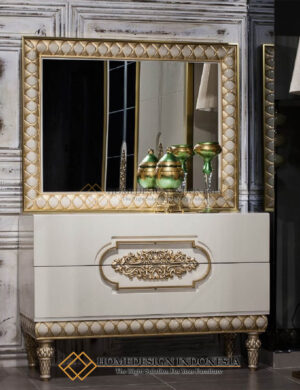 Meja Konsol Mewah Terbaru Solid Duco Luxury Furniture Klasik HD-897