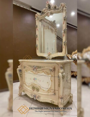 Meja Konsol Mewah Victoria Classic Luxury Painting Furniture Jepara HD-900