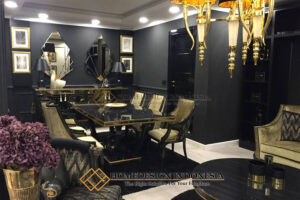 Meja Makan Minimalis Mewah Modern Luxury Solid Color HD-858