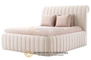 Tempat Tidur Minimalis Full Jok Kain Bludru High Quality HD-890