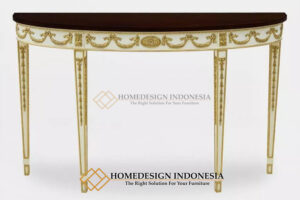Meja Konsul Mewah Jepara Solid Duco Beauty Golden Carving HD-944