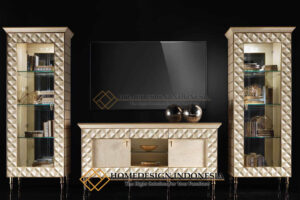 Bufet TV Minimalis Mewah Prism Diamond Design Luxury HD-1109