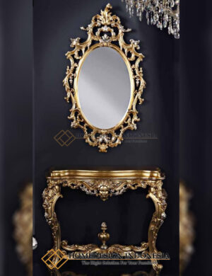 Meja Konsol Mewah Emas Terbaru Beauty Design Concept Interior HD-1189