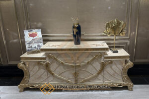 Bufet TV Mewah Vionna Luxury Gold Carving Jepara HD-1416