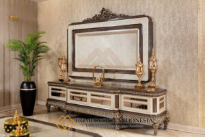 Bufet TV Mewah Terbaru Luxury Type Carving Furniture Jepara HD-1473