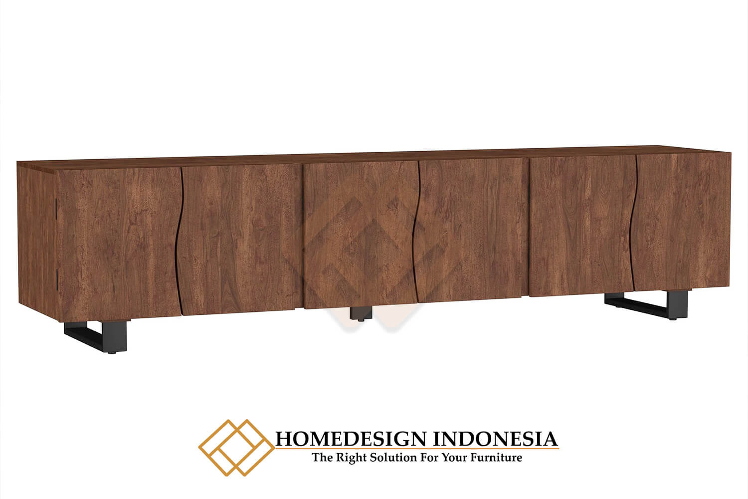 Meja TV Minimalis Jati Natural Solid Wood Natural Color HD-1565