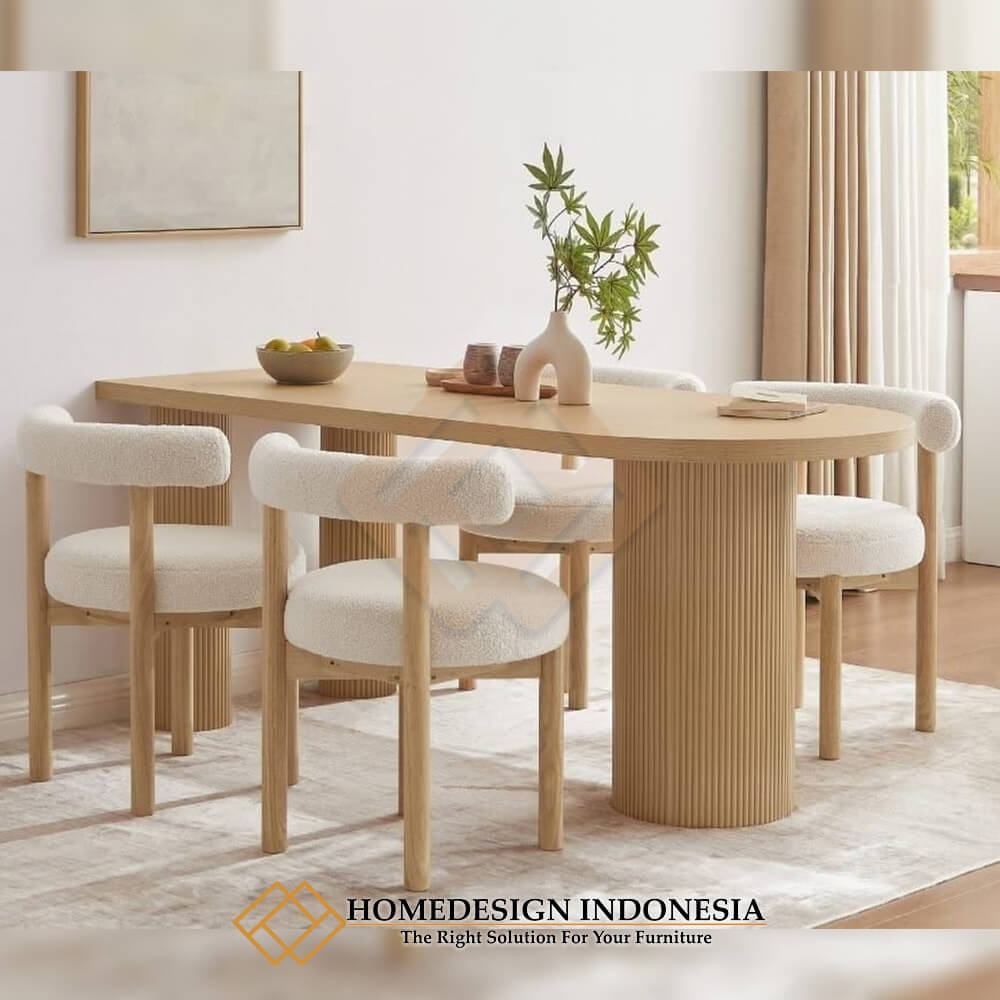 Meja Makan Minimalis Mewah Luxury Modern HD-1599