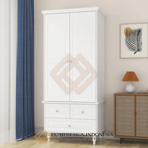 Lemari Pakaian Minimalis 2 Pintu Solid Duco HD-1663