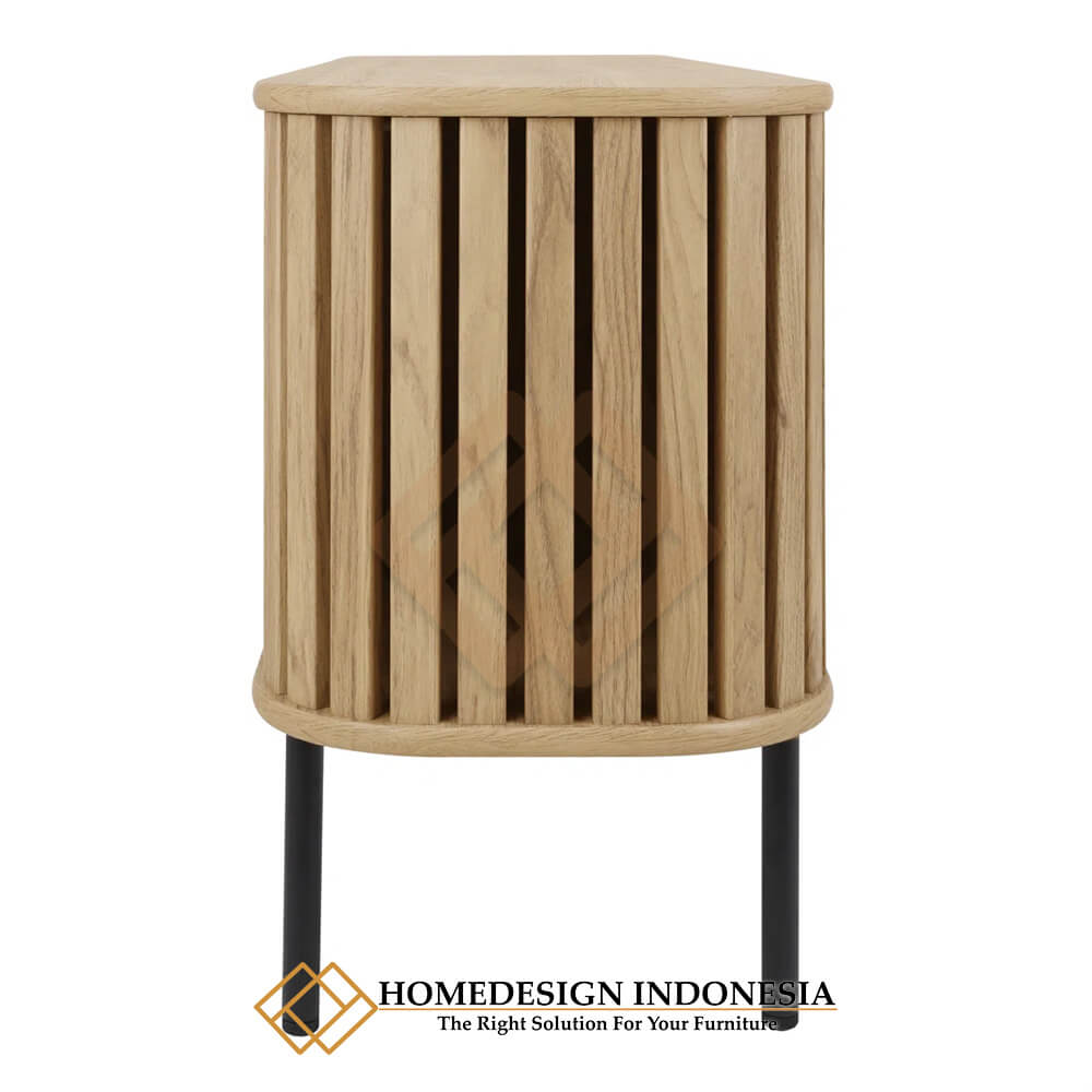 Meja TV Minimalis Jati Industrial Design Modern HD-1643.2