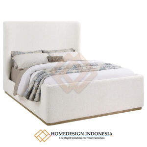 Tempat Tidur Minimalis Modern Full Fabric Desain Cantik HD-1647