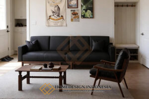 Sofa Tamu Minimalis Jati Vintage Style Solid Wood HD-1698
