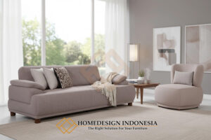 Sofa Tamu Minimalis Modern Fabric Linen Simple Style HD-1705