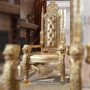King Chair Of Thrones Arm Chair Carving Design HD-1774