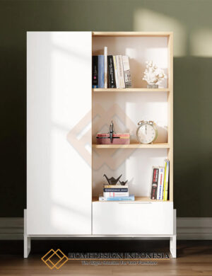 Lemari Buku Minimalis Desain Lemari Hias Solid Duco HD-1721