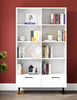 Lemari Pajangan Minimalis Putih Rak Buku Homedesign Indonesia HD-1720