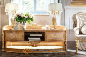Meja TV Mewah Klasik Luxurious Relief Carving HD-1777