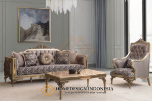 Sofa Tamu Mewah Ukiran Klasik Majestic Best Seller HD-1748