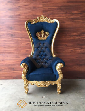 Luxury Queen Chair Greatest Carving Design Solid Color HD-1780
