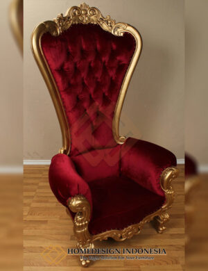 Royal Queen Chair Golden Leaf Color Furniture Jepara HD-1779