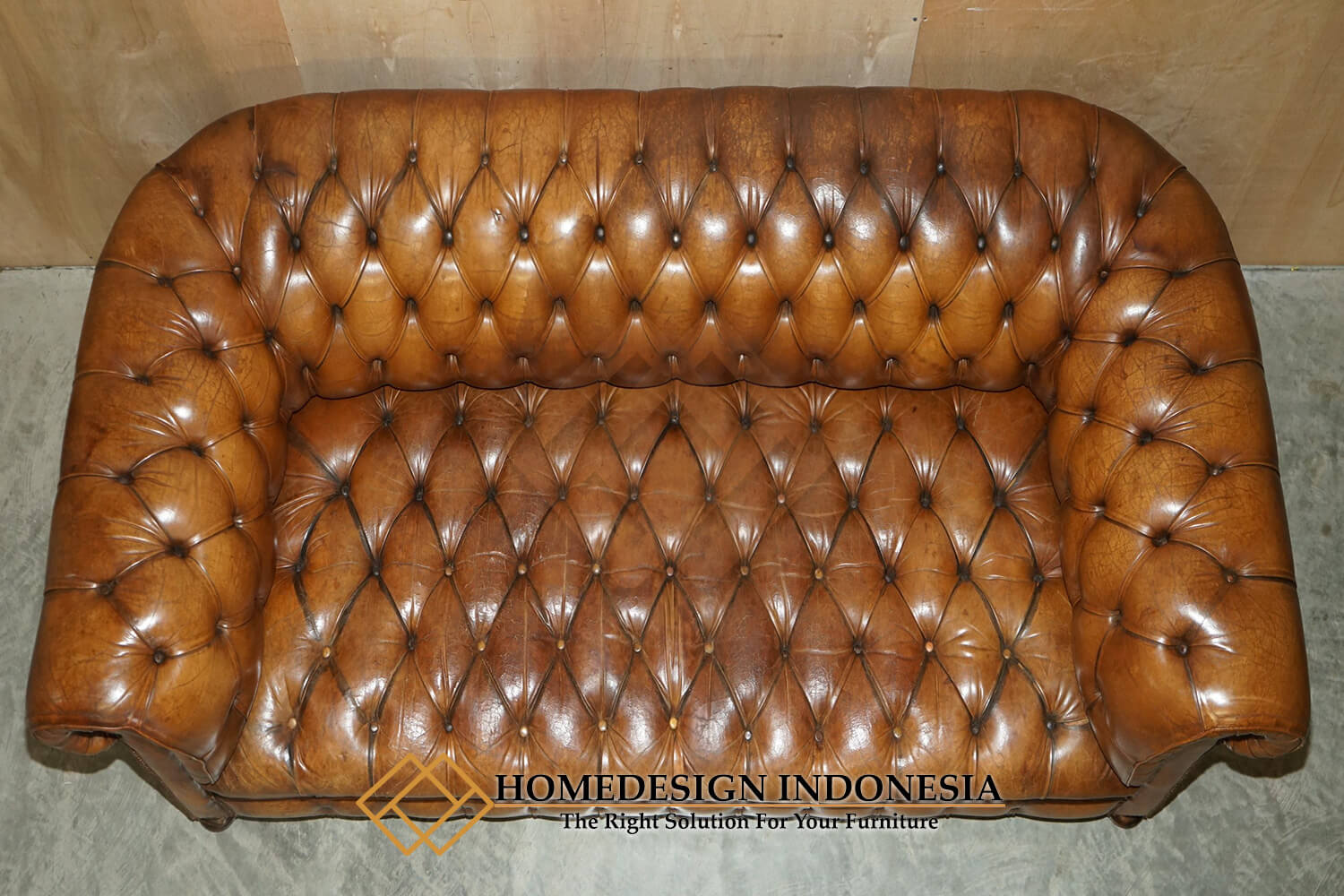 Sofa Chesterfield Kulit Italia Premium Leather HD-1826.1
