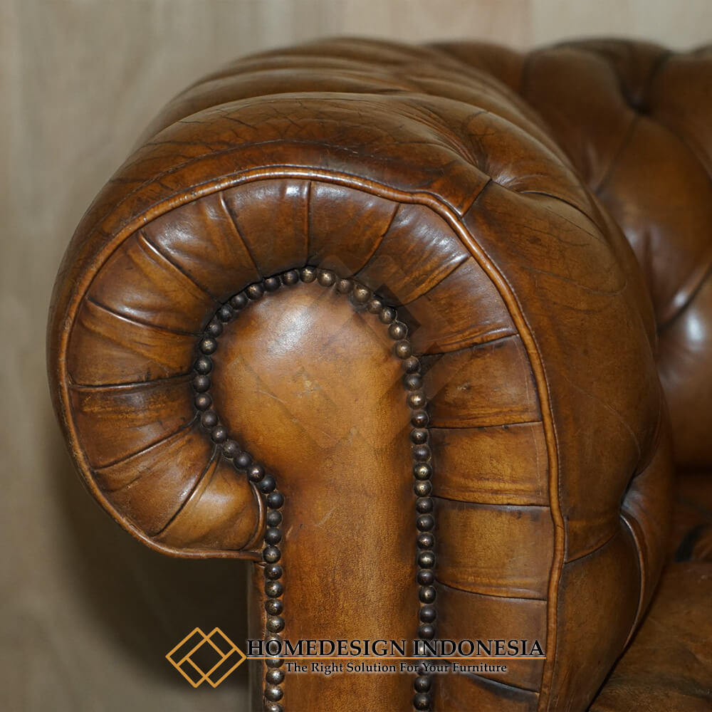 Sofa Chesterfield Kulit Italia Premium Leather HD-1826.2