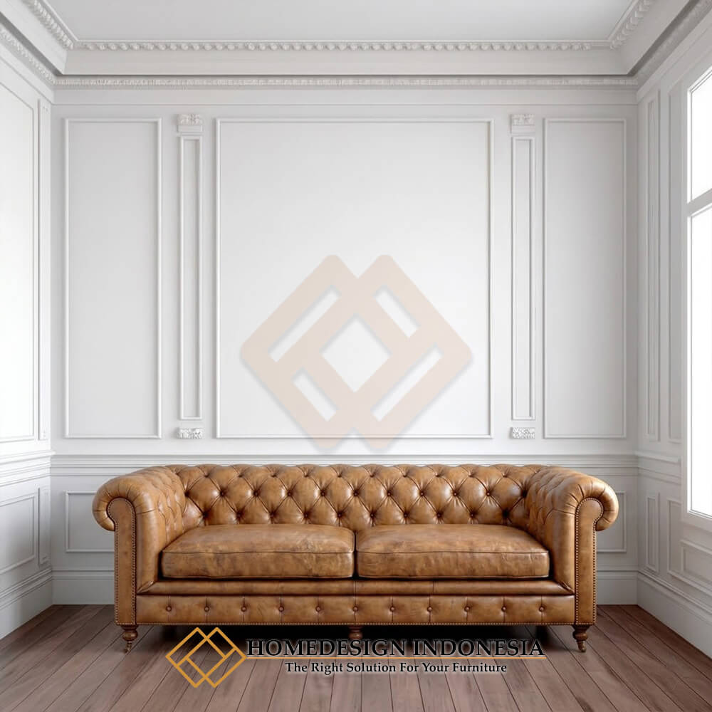 Sofa Chesterfield Kulit Italia Premium Leather HD-1826