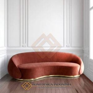 Sofa Minimalis 3 Dudukan Modern Kaki Stainless Steel List HD-1795