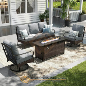 Sofa Outdoor Minimalis Ala Villa Bali Kualitas Premium HD-1821