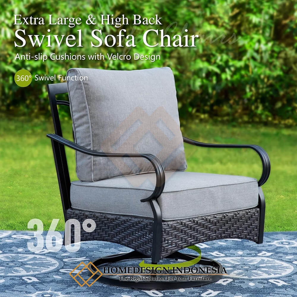 Sofa Outdoor Minimalis Ala Villa Bali Kualitas Premium HD-1821.1