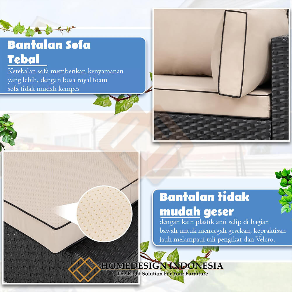 Sofa Outdoor Quick Dry Foam Minimalis Kualitas Terbaik HD-1816.1
