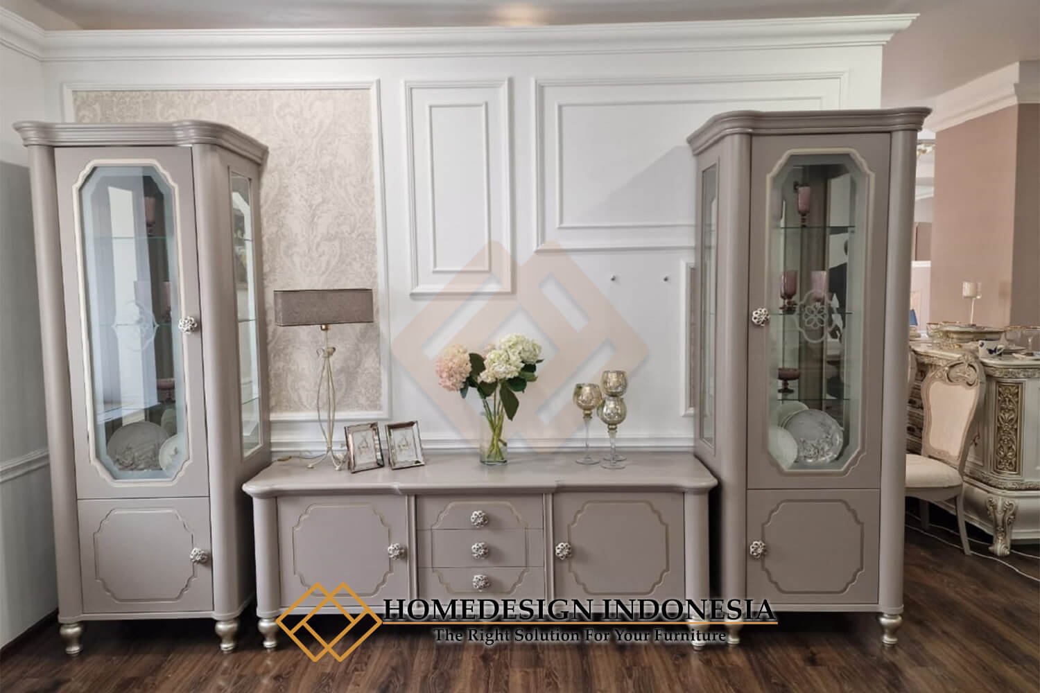 Bufet TV Jepara Minimalis Mewah Cantik Solid Duco Color HD-1885