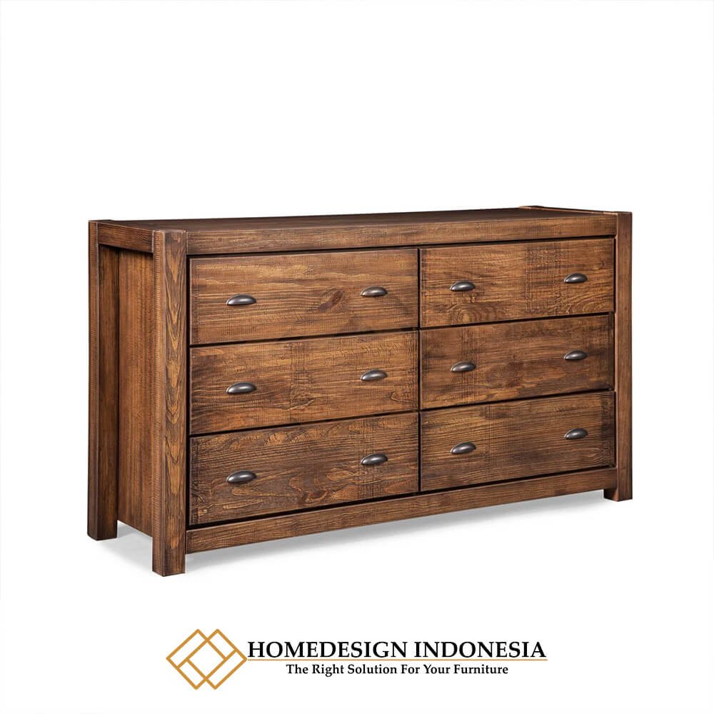 Harga Drawer Minimalis Jati Jepara Kayu Solid Kualitas Grade A HD-1891.2