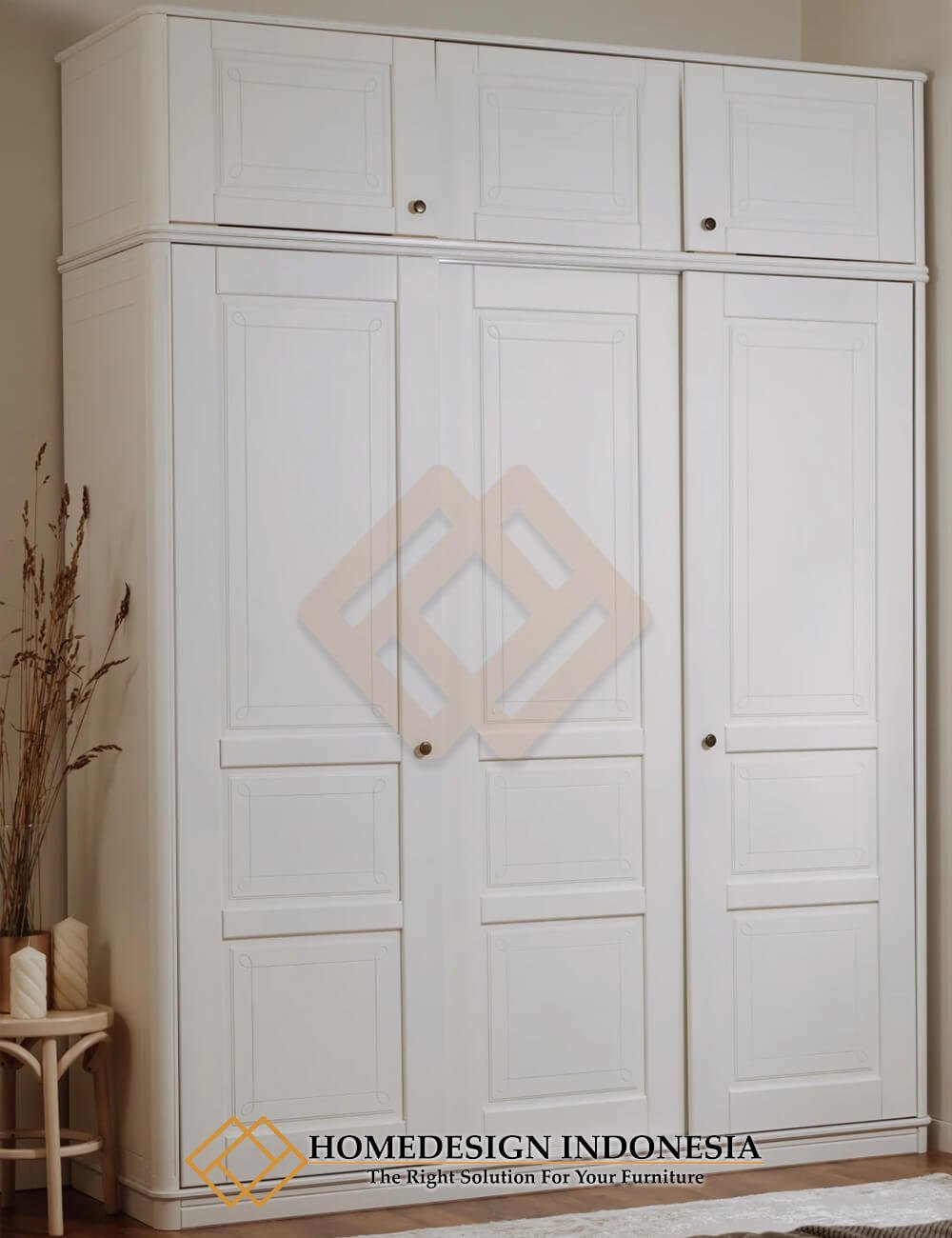 Lemari Baju Pintu Sliding Minimalis Design Furniture Premium HD-1855.2