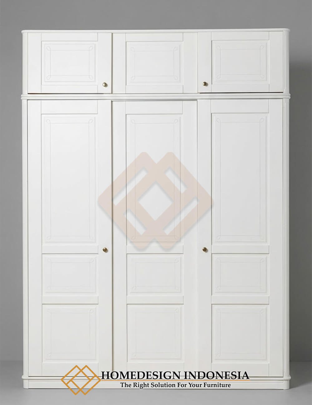 Lemari Baju Pintu Sliding Minimalis Design Furniture Premium HD-1855