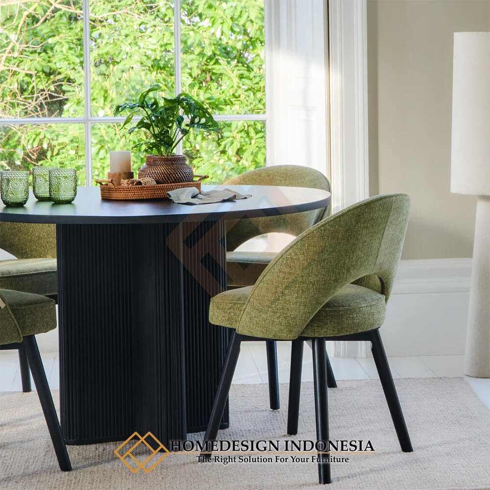 Meja Makan Bundar Minimalis Modern Eksklusif Design HD-1839.1