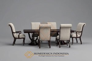 Meja Makan Minimalis Bastille Classic Elegan Design HD-1864