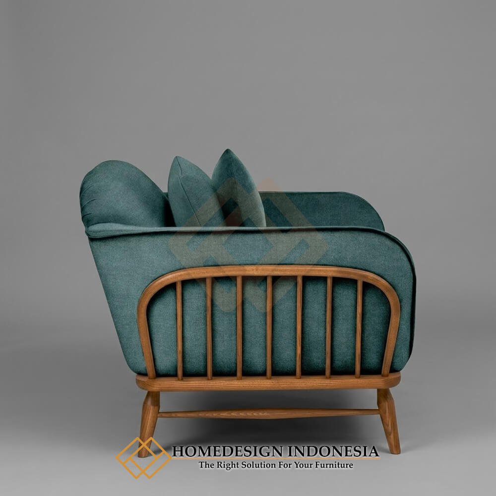 Sofa Minimalis 2 Seater Soft Beludru Comfortable Royal Foam HD-1846.1