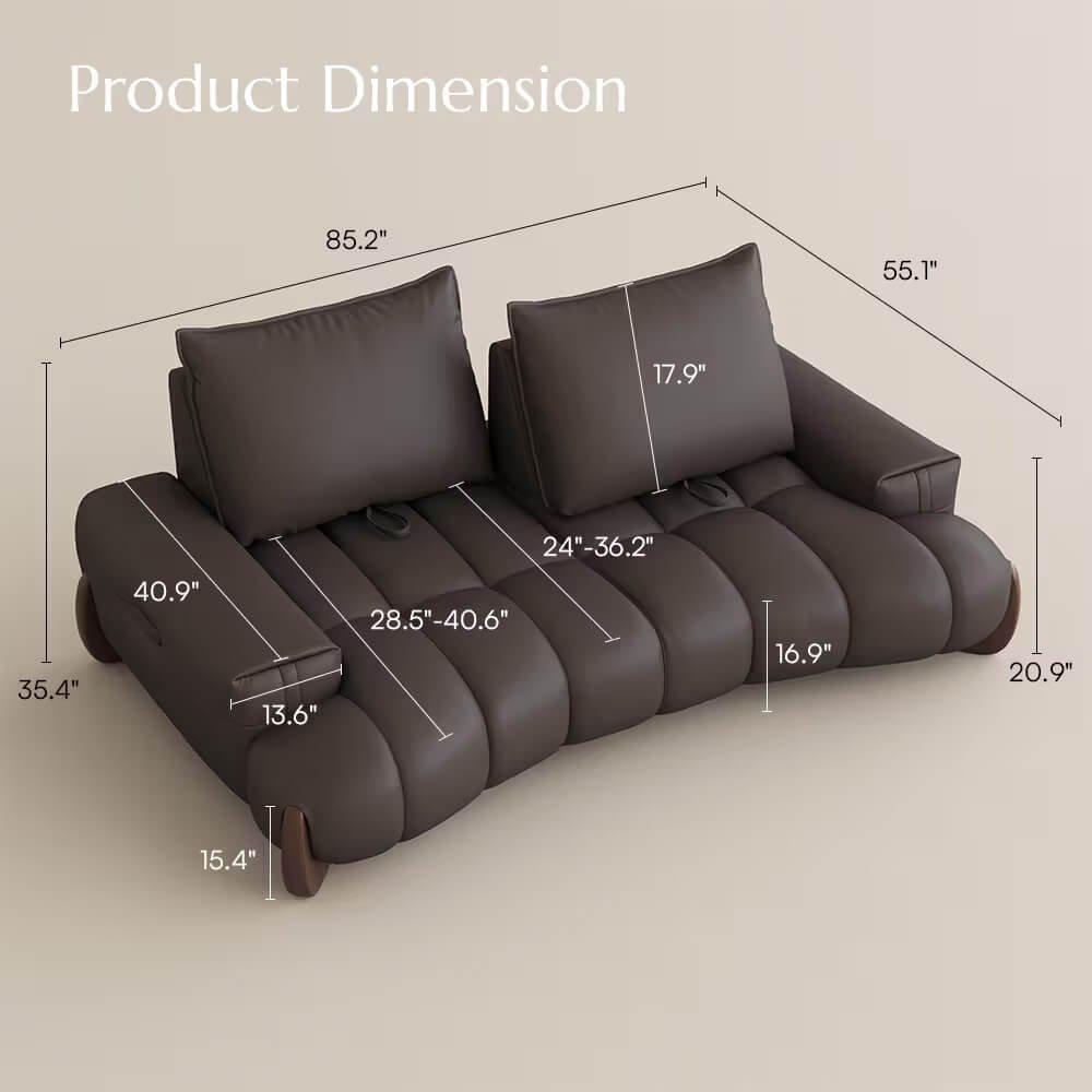 Sofa Minimalis Modern Elegant Original Leather Best Seller HD-1894.2