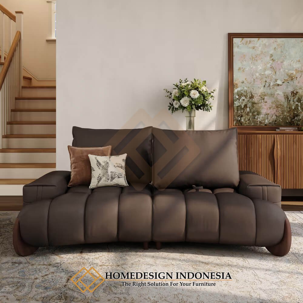 Sofa Minimalis Modern Elegant Original Leather Best Seller HD-1894