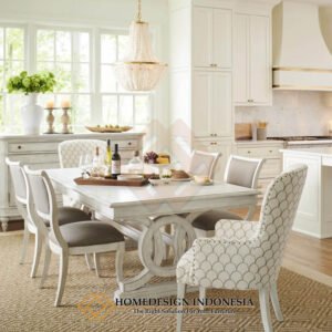 Harga Meja Makan Minimalis Jepara Rustic French Vintage HD 1899