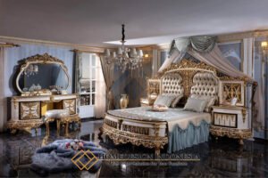 Harga Tempat Tidur Mewah Jepara Klasik Ukiran Gaya Kerajaan HD-1929