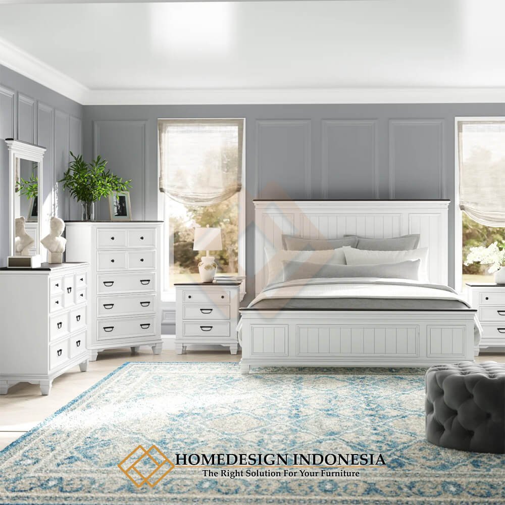 Kamar Set Minimalis Jepara Desain Simple Cantik HD-1936.1