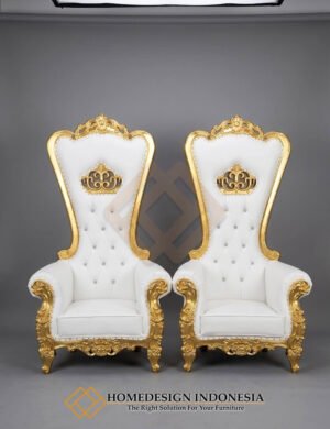 Kursi Sofa Mewah Model Queen Chair Luxury Premium Carving HD-1903