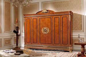 Lemari Baju Mewah Jepara Marquetry Model Anggun HD-1928