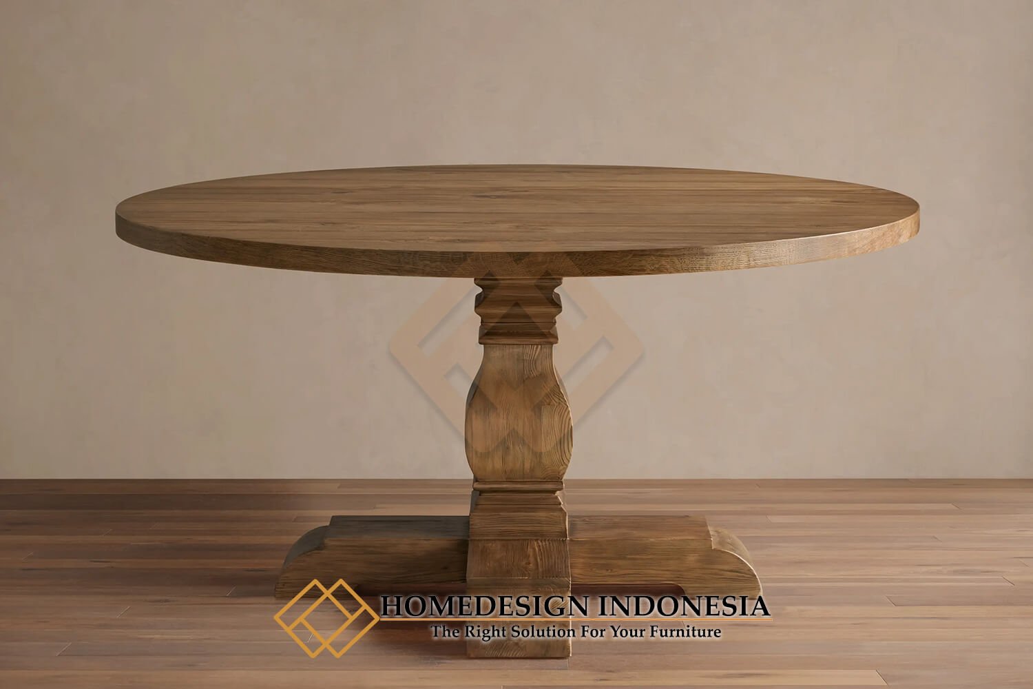 Meja Makan Klasik Minimalis Bundar Premium Solid Wood HD-1911 Meja Makan Klasik Minimalis Bundar Premium Solid Wood HD-1911