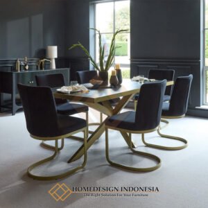 Meja Makan Minimalis Jepara Industrial Cesca Chair HD-1940